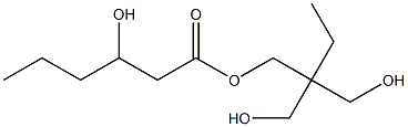 3-Hydroxyhexanoic acid 2,2-bis(hydroxymethyl)butyl ester Struktur