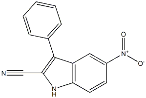 5-Nitro-3-phenyl-1H-indole-2-carbonitrile Struktur