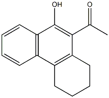 1,2,3,4-Tetrahydro-10-acetylphenanthren-9-ol Struktur