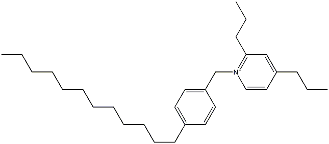 1-(4-Dodecylbenzyl)-2,4-dipropylpyridinium Struktur