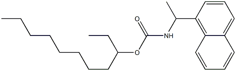 N-[1-(1-Naphtyl)ethyl]carbamic acid (1-ethylnonyl) ester Struktur