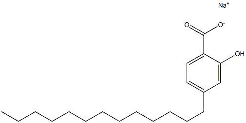 4-Tridecyl-2-hydroxybenzoic acid sodium salt Struktur