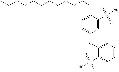 4-Dodecyl[oxybisbenzene]-2',3-disulfonic acid Struktur