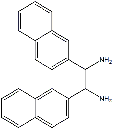 1,2-Bis(2-naphtyl)ethane-1,2-diamine Struktur