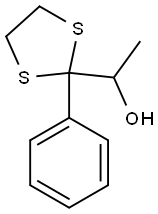 1-(2-Phenyl-1,3-dithiolan-2-yl)ethanol Struktur