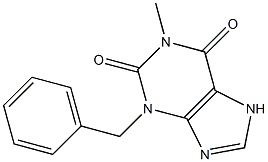 1-Methyl-3-benzylxanthine Struktur