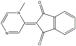 2-[1-Methyl-pyrazin-2(1H)-ylidene]-indane-1,3-dione Struktur