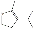 4,5-Dihydro-3-isopropyl-2-methylthiophene Struktur