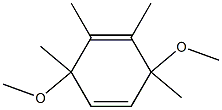 3,6-Dimethoxy-1,2,3,6-tetramethyl-1,4-cyclohexadiene Struktur