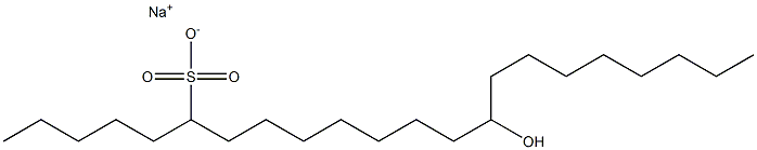 14-Hydroxydocosane-6-sulfonic acid sodium salt Struktur