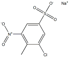 3-Chloro-4-methyl-5-nitrobenzenesulfonic acid sodium salt Struktur