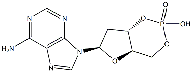 3'-O,5'-O-Phosphinico-2'-deoxyadenosine Struktur