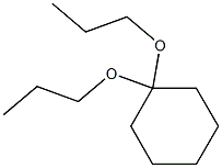 Cyclohexanone dipropyl acetal Struktur