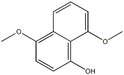 4,8-Dimethoxynaphthalene-1-ol Struktur