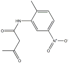 N-(2-Methyl-5-nitrophenyl)acetoacetamide Struktur