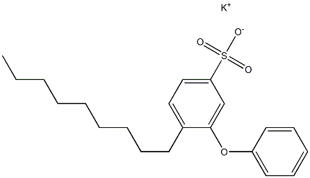 4-Nonyl-3-phenoxybenzenesulfonic acid potassium salt Struktur