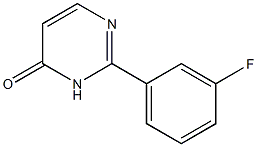 2-(3-Fluorophenyl)pyrimidin-4(3H)-one Struktur