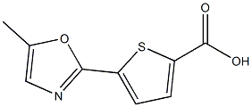 5-(5-Methyloxazol-2-yl)thiophene-2-carboxylic acid Struktur