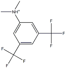 N,N-Dimethyl-3,5-di(trifluoromethyl)anilinium Struktur