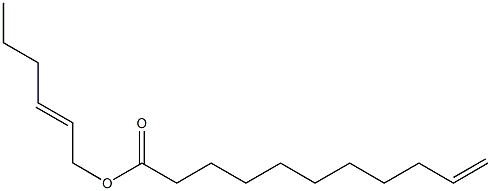 10-Undecenoic acid 2-hexenyl ester Struktur