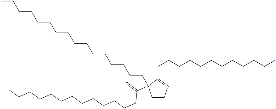 2-Dodecyl-1-hexadecyl-1-tetradecanoyl-1H-imidazol-1-ium Struktur