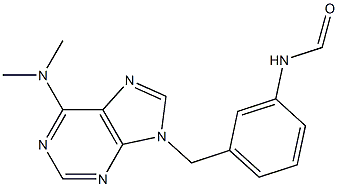 6-Dimethylamino-9-(3-formylaminobenzyl)-9H-purine Struktur