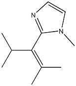 1-Methyl-2-(2,4-dimethyl-2-penten-3-yl)-1H-imidazole Struktur