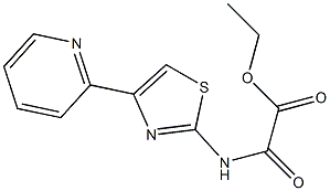 2-[[4-(2-Pyridinyl)thiazol-2-yl]amino]-2-oxoacetic acid ethyl ester Struktur