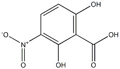 2,6-Dihydroxy-3-nitrobenzoic acid Structure