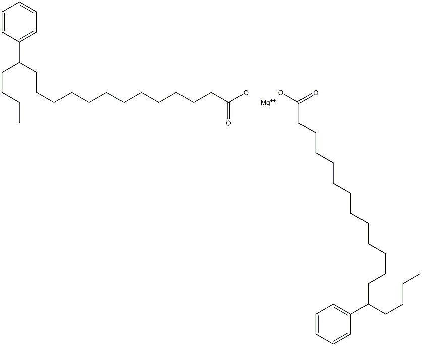 Bis(14-phenylstearic acid)magnesium salt Struktur