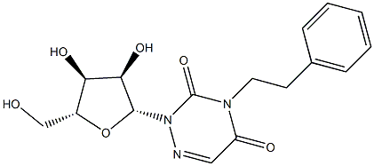 3-Phenethyl-6-azauridine Struktur