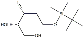 (2S,3R)-5-[(tert-Butyldimethylsilyl)oxy]-3-iodopentane-1,2-diol Struktur