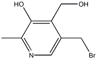 5-Bromomethyl-4-hydroxymethyl-2-methylpyridin-3-ol Struktur