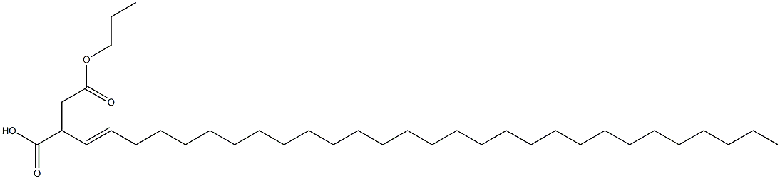 2-(1-Nonacosenyl)succinic acid 1-hydrogen 4-propyl ester Struktur