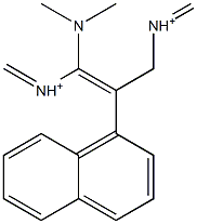 3-Dimethylamino-2-(1-naphthalenyl)-2-propene-1-(dimethyliminium) Struktur