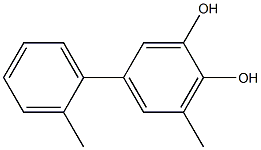 3-Methyl-5-(2-methylphenyl)benzene-1,2-diol Struktur