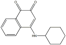 4-(Cyclohexylamino)naphthalene-1,2-dione Struktur