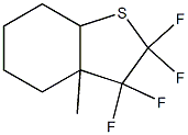 Octahydro-2,2,3,3-tetrafluoro-3a-methylbenzo[b]thiophene Struktur