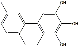 5-(2,5-Dimethylphenyl)-4-methylbenzene-1,2,3-triol Struktur