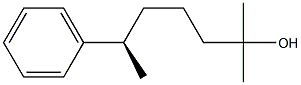 [R,(-)]-2-Methyl-6-phenyl-2-heptanol Struktur