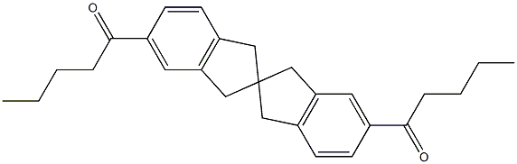 5,5'-Divaleryl-2,2'-spirobiindane Struktur