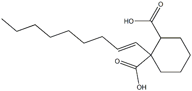 Cyclohexane-1,2-dicarboxylic acid hydrogen 1-(1-nonenyl) ester Struktur