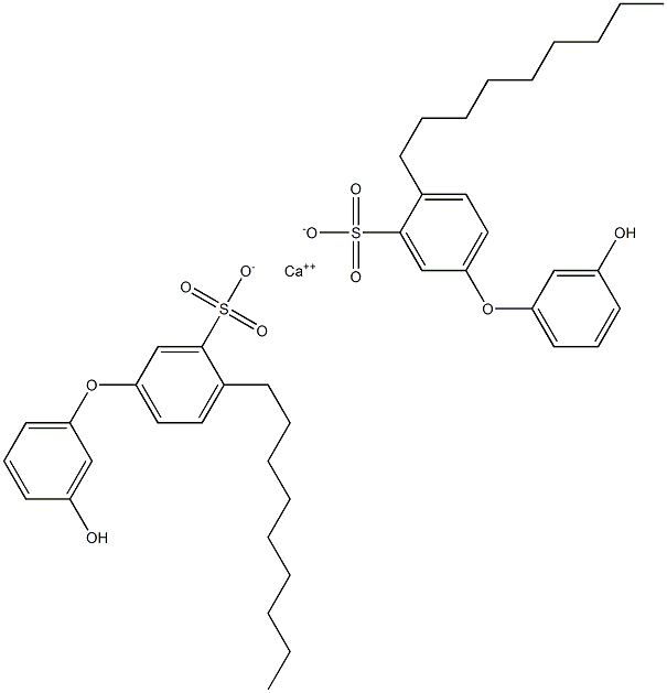 Bis(3'-hydroxy-4-nonyl[oxybisbenzene]-3-sulfonic acid)calcium salt Struktur