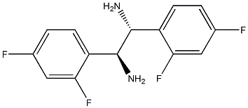 (1R,2S)-1,2-Bis(2,4-difluorophenyl)ethane-1,2-diamine Struktur