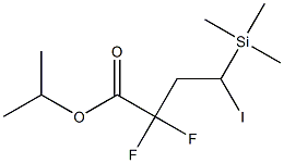 2,2-Difluoro-4-iodo-4-(trimethylsilyl)butanoic acid (1-methylethyl) ester Struktur