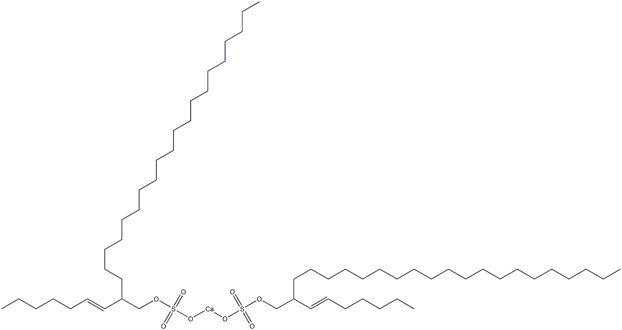 Bis[2-(1-heptenyl)docosyloxysulfonyloxy]calcium Struktur