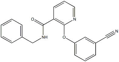 N-Benzyl-2-(3-cyanophenoxy)nicotinamide Struktur