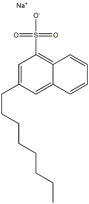 3-Octyl-1-naphthalenesulfonic acid sodium salt Struktur