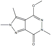 2,3,6-Trimethyl-4-methoxy-2H-pyrazolo[3,4-d]pyridazin-7(6H)-one Struktur