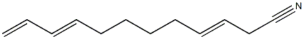 3,9,11-Dodecatrienenitrile Struktur